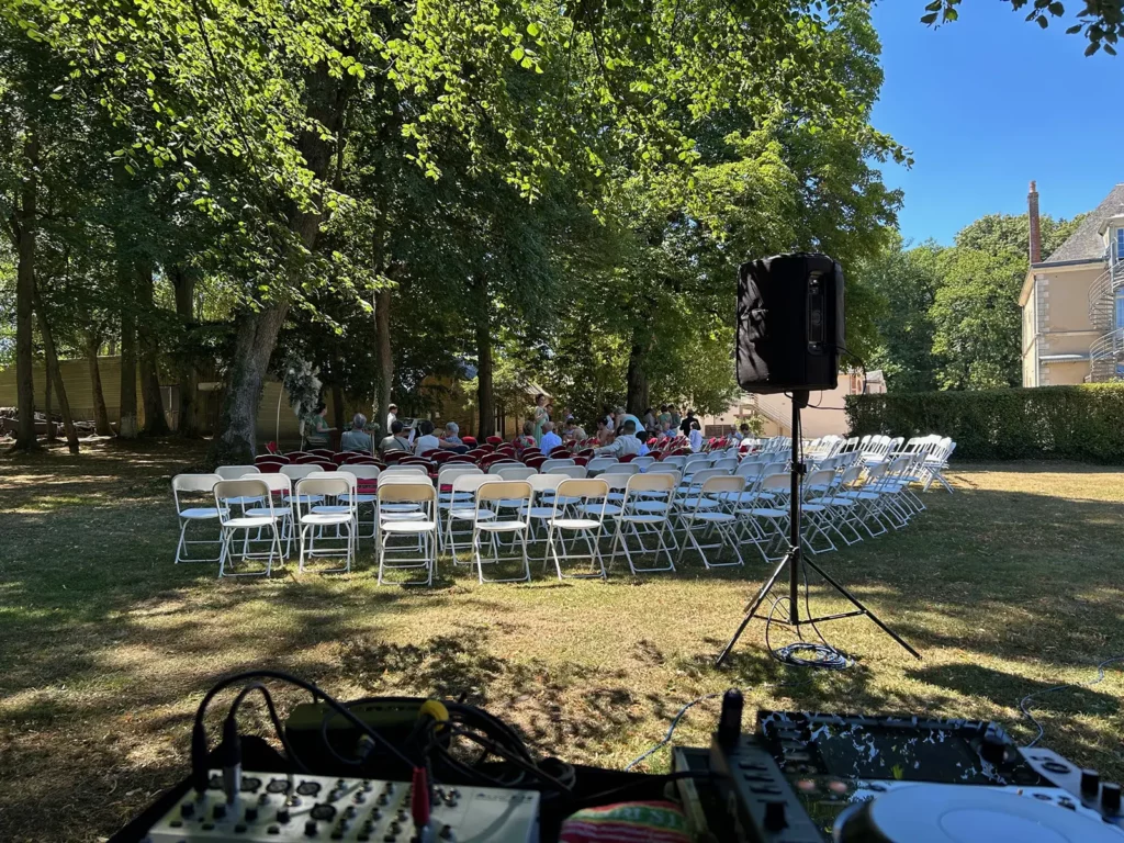 Sonorisation cérémonie laïque mariage Sarthe, domaine de Bel Air